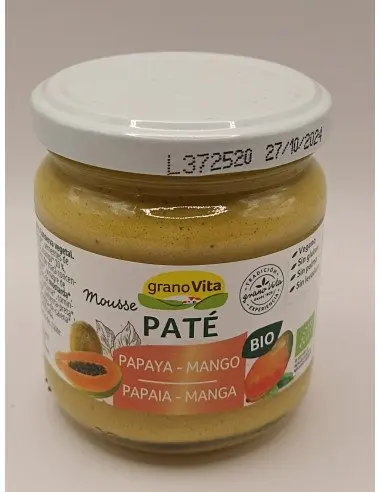Paté Mousse de Papaya y Mango Patés Vegetales 3,95&nbsp;€ Tuladeliaeco Productos ecológicos
