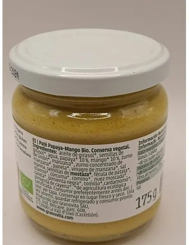 Papaya and Mango Mousse Pate Vegetable Pates 3,95&nbsp;€ Tuladeliaeco Organic Products