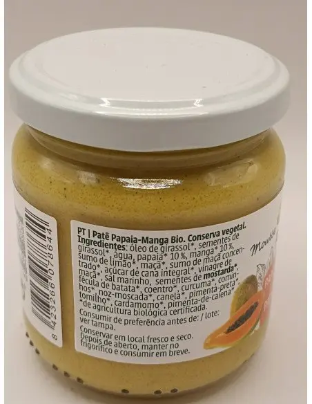 Papaya and Mango Mousse Pate Vegetable Pates 3,95&nbsp;€ Tuladeliaeco Organic Products