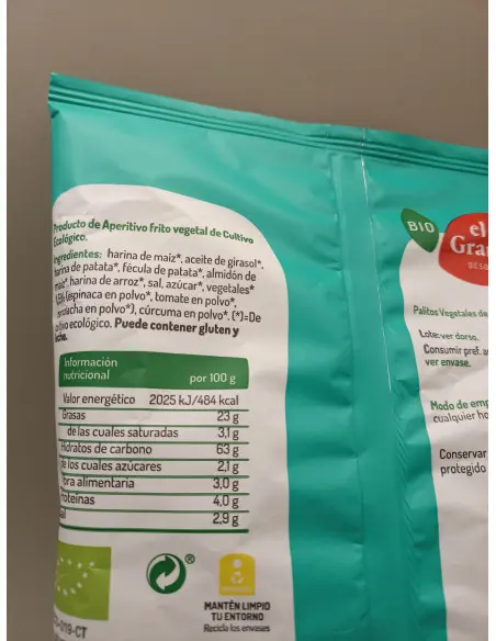 Palitos Vegetales Galletas Saladas y Crackers 2,49&nbsp;€ Tuladeliaeco Productos ecológicos