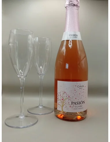 Kit de Cava Rosado Premium con Copas de Tritán Kits de Regalo 26,00&nbsp;€ Tuladeliaeco Producto Ecológico - Zero waste