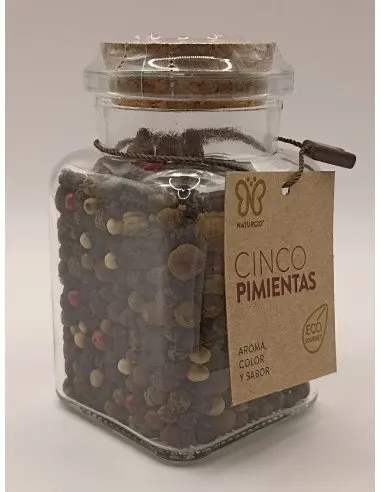 Bote de 5 pimientas Condimentos 5,55&nbsp;€ Tuladeliaeco Productos ecológicos