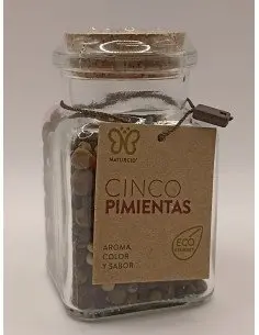 Bote de 5 pimientas Condimentos 5,55&nbsp;€ Tuladeliaeco Productos ecológicos